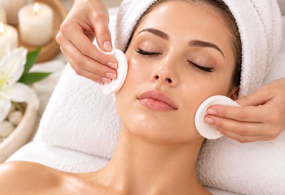 Gentle cleanse: Gentle cotton pad cleanse